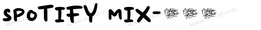 Spotify Mix字体转换